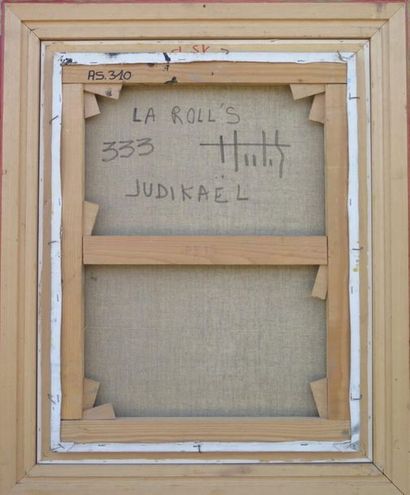 null Pierre JUDIKAEL (né en 1937).

La Roll's.

Huile sur toile, signée et contresignée...