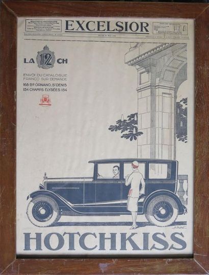 null Alexis Kogeynikow KOW (1900-1978).

Affiche pour la Hotchkiss 12 CH, 1926.

Edition...