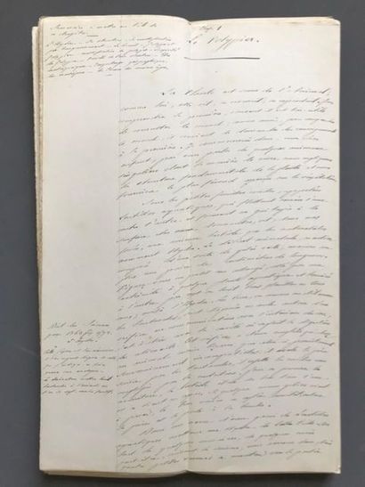 null FABRE (Jean-Henri). [La Plante]. Manuscrit autographe. S.l.n.d. [ca. 1875],...