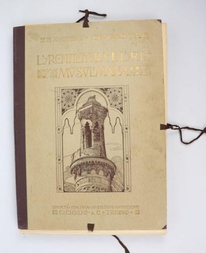 null Ugo TARCHI, L'Architettura e l'Arte Musulmana in Egitto e nella Palestina, (Edition...