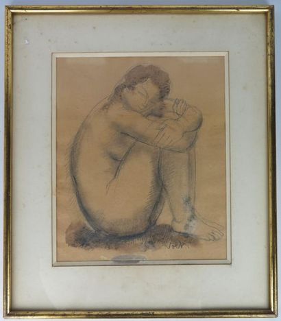 null Antoniucci VOLTI (1915-1989).

Femme nue assise.

Dessin au crayon et lavis...