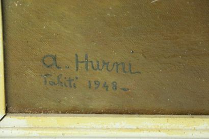 null Arthur HURNI (1903-c.1993).

Pêche en bord de mer.

Huile sur toile, signée...