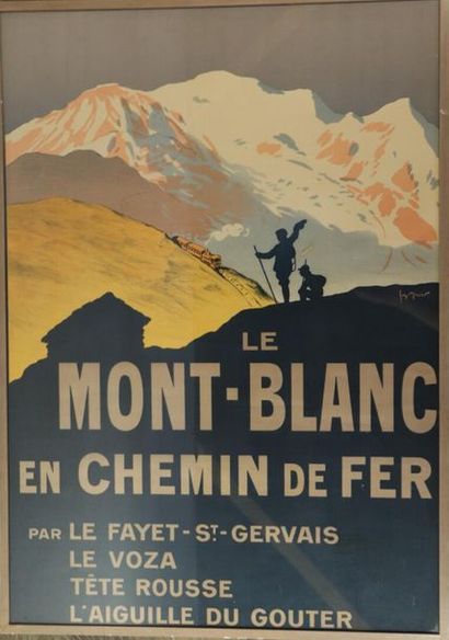 Georges MEUNIER (1869-1942). 
Le Mont Blanc...