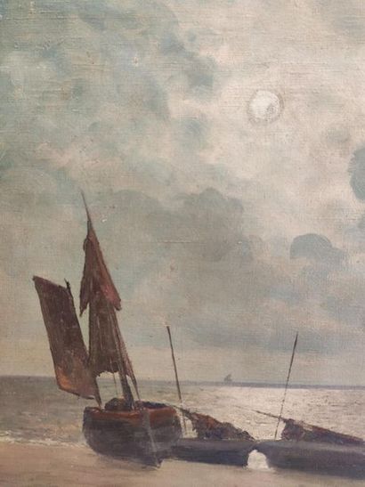 null Arsène CHABANIAN (Arsen SHABANYAN, 1864-1949).

Barque en bord de plage, effet...