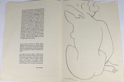 null DERRIERE LE MIROIR - Henri MATISSE.

Numéro 46.

Maeght 1952.

Neuf lithographies...