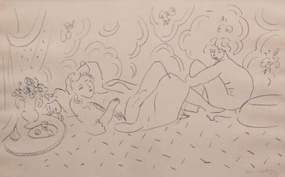 null Henri MATISSE (1869-1954).

Les Trois Modèles, 1928.

Lithographie, signée au...