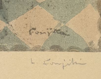 null Léonard Tsuguharu FOUJITA (1886-1968).

Le Timbre Poste.

Lithographie, signée...