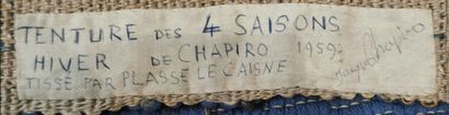 null Jacques CHAPIRO (1887-1972).

Tenture des quatre saisons : l'Hiver.

Tapisserie...