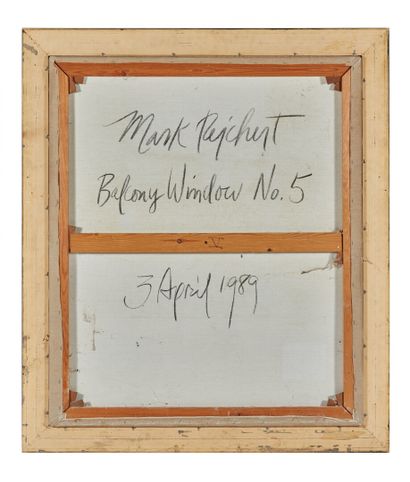null Mark REICHERT (1948).

Balcony window n°5.

Huile sur toile, signée en bas à...