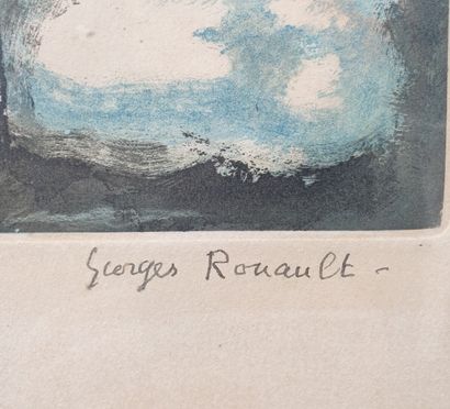 null Georges ROUAULT (1871-1958).

Pierrot.

Aquatinte, signée à l'encre et numérotée...
