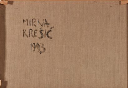 null Mirna KRESIC (1958).

Composition.

Acrylique sur toile.

Signée et datée 1993...