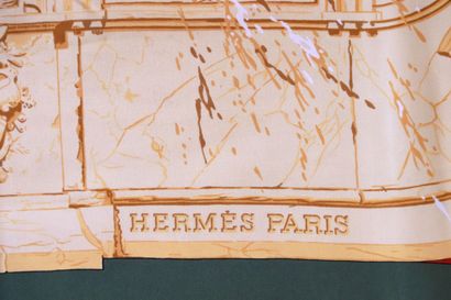 null HERMES PARIS.

Carré en twill de soie imprimé titré "La fontaine de Bartholdi",...