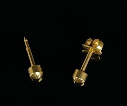 null 
Médaille religieuse en or jaune et deux clous d'oreille en métal.




2,16...