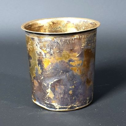 null Timbale en argent tronconique.

Paris, 1819-1838.

39,67 grammes, 950°/00

H_6,9...