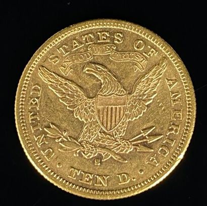 null Une pièce de 10 dollars or Liberty, 1880.

16,7 grammes.