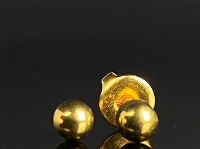 null 
Médaille religieuse en or jaune et deux clous d'oreille en métal.




2,16...