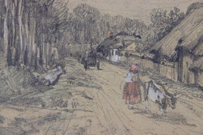 null Camille FLERS (1802-1868)

Route d'Aumale.

Crayon noir et aquarelle

Signé,...