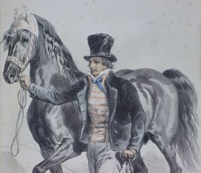 null Hippolyte LALAISSE (1812-1884).

Norman horse trader.

Pencil, charcoal and...