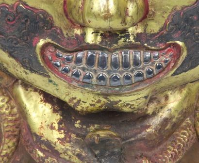 null TIBET, 19th-20th century.

Important Head of Bhairava

Embossed copper, gilded...