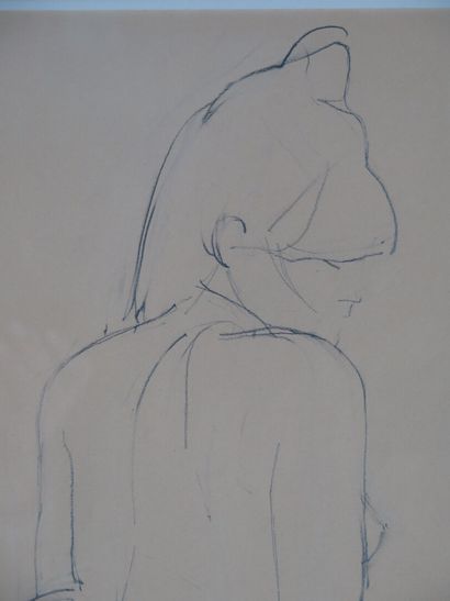 null René ARTOZOUL (1927-2015).

Femme nue.

Deux dessins au crayon, formant pendant.

H_49...