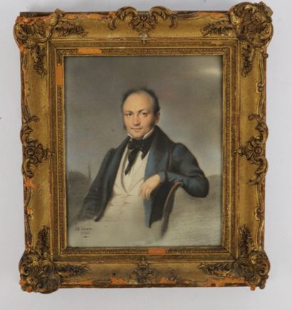 null Jean Baptiste ISABEY (1767-1855).

Portrait d'homme.

Pastel sur papier, signé...