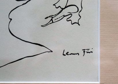 null Leonor FINI (1907-1996).

Femmes.

Dessin à l'encre noire sur papier, signé...