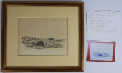 null Félix ZIEM (1821-1911).

Landscape of Russia.

Pencil drawing, located lower...