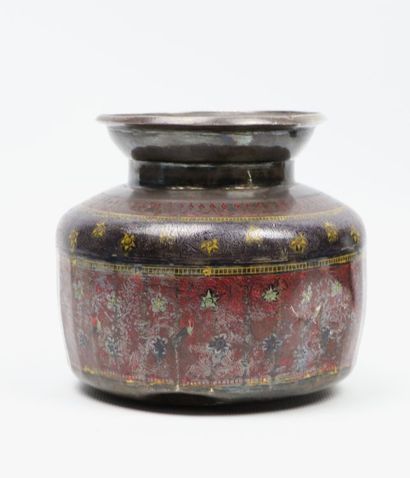null Three lotas

India, 19th century

A Kashmir lota, silver, partly nielloed and...