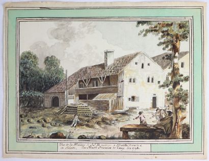  Sophie FOURNIER de TONY (Bellerive-sur-Allier ?-1820). 
View of the house of J-J...