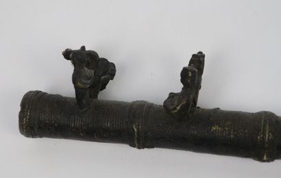 null Flûte Khond

Bambou et bronze 

Inde, Orissa, tribu Khond 

Le corps en bambou,...