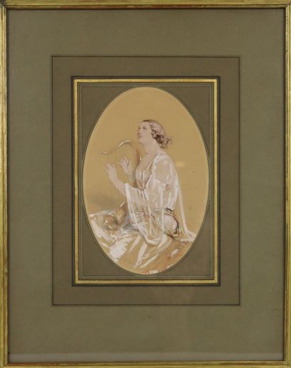 Paul GAVARNI (1804-1866)

Femme musicienne...