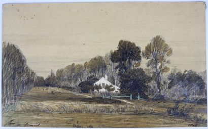 null Camille FLERS (1802-1868)

View of Montfermeil.

Black pencil and watercolour

Signed,...