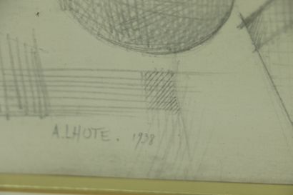 null André LHOTE (1885-1962).

Paysage au pont.

Dessin au crayon, signé en bas à...