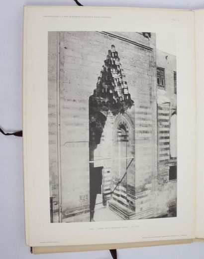 null Ugo TARCHI, L'Architettura e l'Arte Musulmana in Egitto e nella Palestina, (Original...