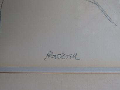 null René ARTOZOUL (1927-2015).

Femme nue.

Deux dessins au crayon, formant pendant.

H_49...