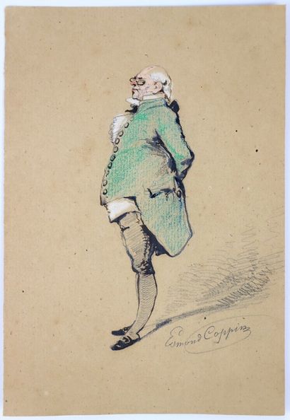 null Edmond COPPIN, illustrateur notamment d'Alexandre Dumas.

Elégant à la redingote...
