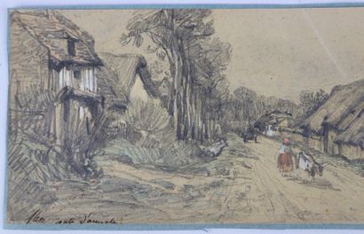 null Camille FLERS (1802-1868)

Road to Aumale.

Black pencil and watercolour

Signed,...