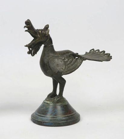 null Two Deccan aviform bronzes

Brass

India, Deccan, 18th century 

One in the...