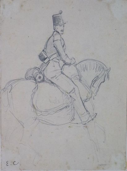 null Louis Eugène CHARPENTIER (1811-1890).

Study of soldiers.

Meeting of two pencil...