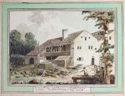  Sophie FOURNIER de TONY (Bellerive-sur-Allier ?-1820). 
Vue de la maison de J-J...