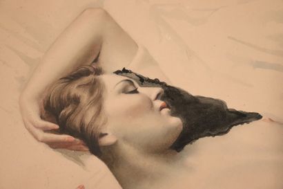 null Irene KLESTOVA (1908-1989).

Femme nue allongée.

Aquarelle, signée en bas à...