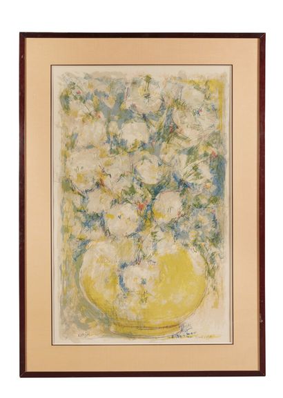 null Bernard LORJOU (1908-1986).

Bouquet of flowers.

Lithograph, signed lower left...
