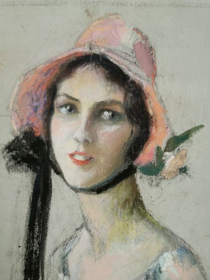 null Josey PILLON (1876 - ? ).

Jeune femme au chapeau au recto,

Etude de corps...
