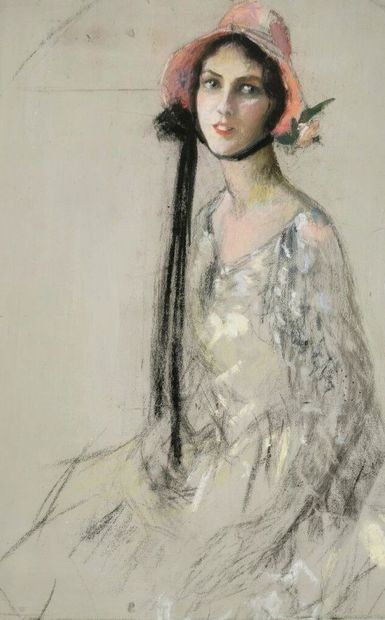 null Josey PILLON (1876 - ? ).

Jeune femme au chapeau au recto,

Etude de corps...