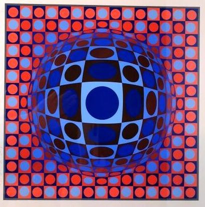 null Victor VASARELY (1906-1997).

Kinetic composition.

Serigraphy in colours, justified...