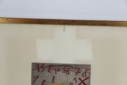 null Antoni TAPIES (1923-2012).

Cross on figures.

Aquatint, signed in pencil lower...