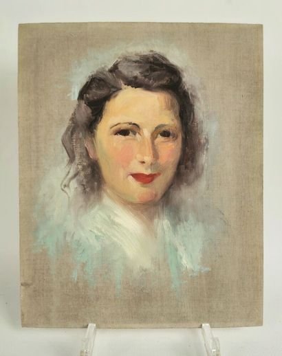 null Josey PILLON (1876- ? ).

Portrait de jeune femme.

Huile sur panneau.

H_27...