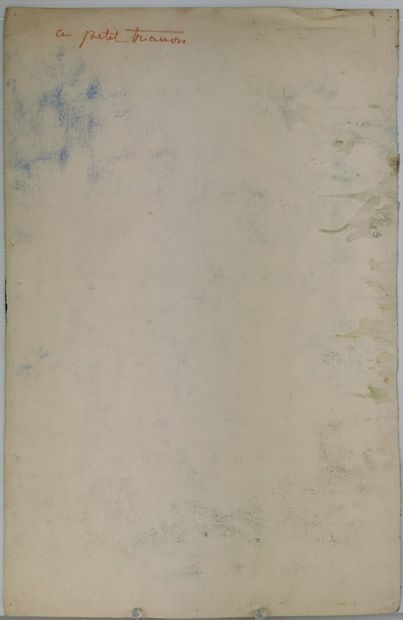 null Josey PILLON (1876 - ? ).

L'Automne au Petit Trianon.

Aquarelle sur papier...