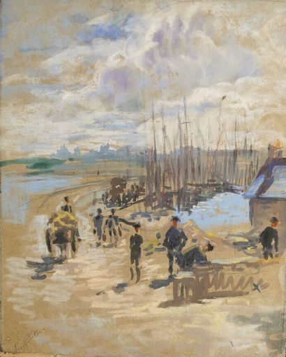 null Josey PILLON (1876- ? ).

Le vieux port.

Technique sur papier, marouflé sur...