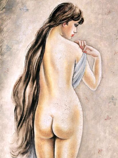 null Jean BERQUE (1896-1954).

Naked back. 

Oil on canvas, signed lower right and...